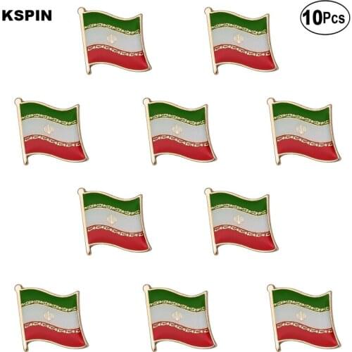 Iran Flag Lapel Pin Flag badge Brooch Pins Badges 10Pcs a Lot