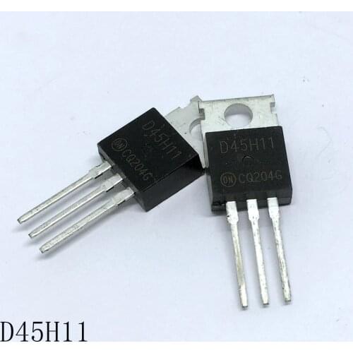 Power transistor D45H11 TO-220 8A/80V 10pcs/lots new in stock