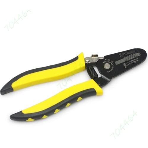 Multi-Function 7" 0.4-1.3mm (26-16 AWG) Cable Wire Cutter Stripper Plier Tool