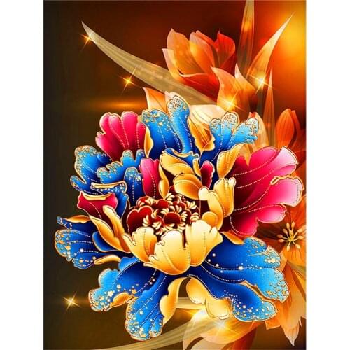 Cartoon Flowers Rose Sunflower DIY Cross Stitch 11CT Embroidery Kits Craft Needlework Set Cotton Thread Printed Design