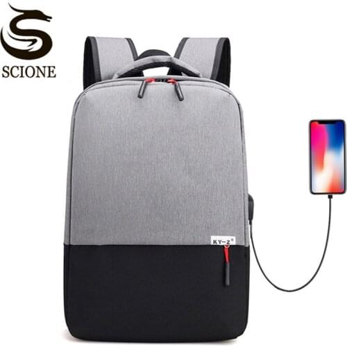 New Fashion USB Charging High capacity laptop backpack for women Men school backpack Male Travel Shoulder Bag Mochila