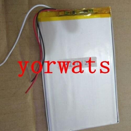 New Hot A Rechargeable Li-ion Cell 3.7V large capacity lithium ion battery 3275123 3075120 3 wires tablet computer universal