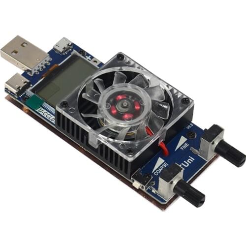 New QC 2.0 3.0 Triggers 35W Constant Current Dual Adjustable USB Electronic Load Data Cable Battery Discharge Tester Voltmeter