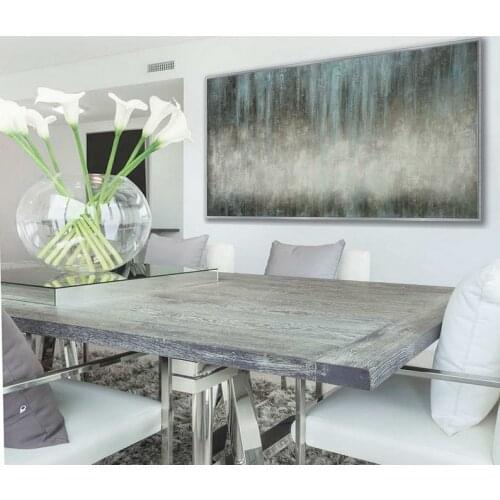 Panoramic Contemporary Minimal Modern Wall Art Large Horizontal Rustic Minimalist Simple Easy Abstract Oil Painting On Canvas