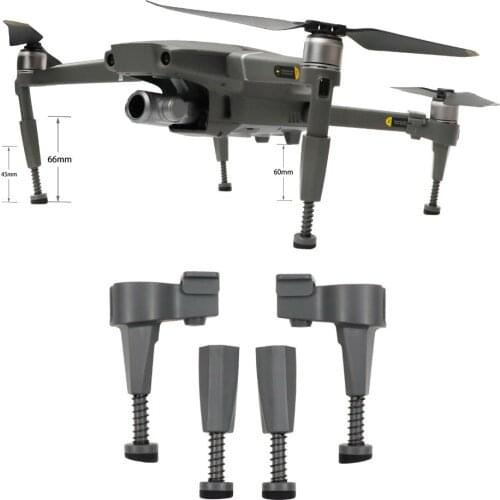 Front&Rear Extended Quick-release Spring Landing Gear Protective Guard for DJI MAVIC 2 Drone Heightened landing leg Feet
