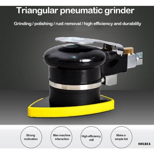 Pneumatic Air Sander Polisher Tool Vibrating Shock Triangle Grinding Machine for Car Paint Care Grinder Sander Pneumatic Tool