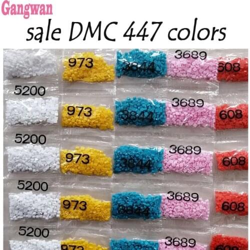 Full Round/square Drill Wholesale DMC 447 Colors Diamond Rhinestone,Diamond Painting sale Full Stone crystal Beads Accessory