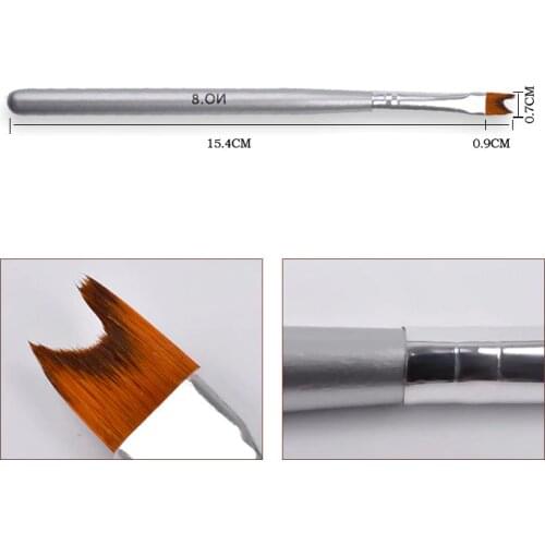 Nail Brush Professional Liner Painting Gradient Drawing Nail Brushes for Nails Blending Stripling Manicuring Tools