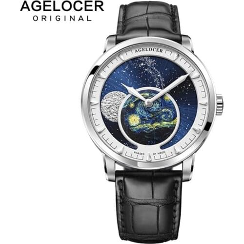 Luxury Moon Phase Automatic Mechanical Watches For Men 2020 Sapphire Automatic Movement Business Man Watches reloj hombre