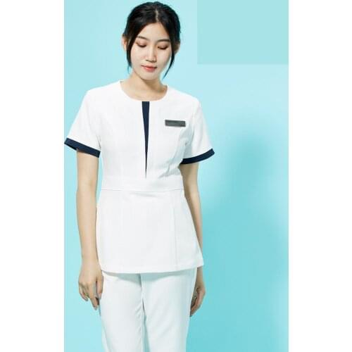 Beauty Salon Suit Womens Summer Work Clothes Spa Uniform Set Hotel Uniform Reception