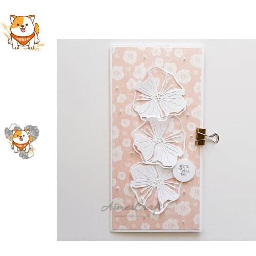 Flower Series Metal Cutting Dies Scrapbooking Stencil DIY Decorative Embossing Craft Die Cuts Card Making New Dies For 2020