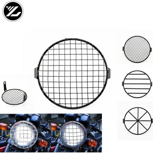 Motorcycle Led Headlights Grill Cover CNC For Harley Sportster XL 883 1200 2004-2013 2014 Custom XL1200C 1200 for honda cg125