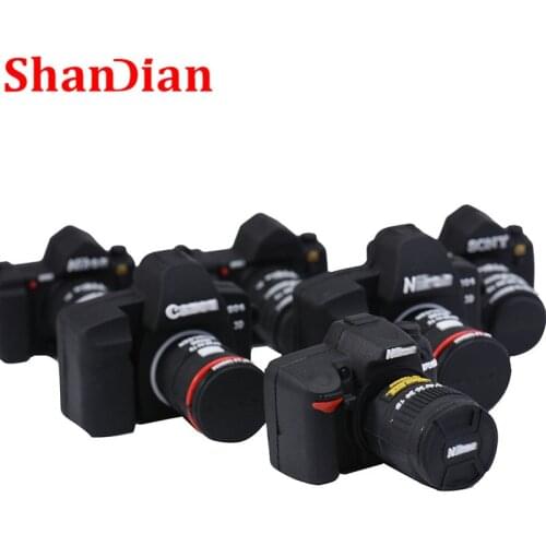 SHANDIAN Creative U disk small camera model series usb flash drive usb 2.0 4GB/8GB/16GB/32GB/64GB/128GB flash memory U disk gift
