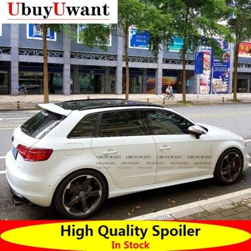 For Audi A3 SPORTBACK 2013-2020Rear Spoiler High Quality ABS Material Primer Color Car Tail Wing Decoration Trunk Spoiler For A3