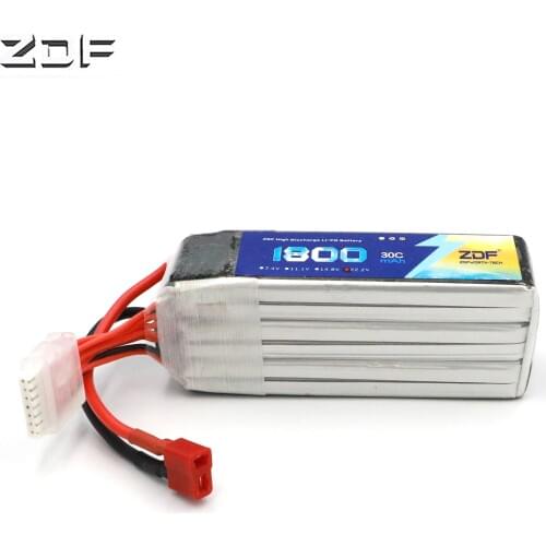 ZDF 22.2V 6S 1800mAH 30C 60C 6S Lipo Li-Po Lipoly Battery For RC Hobby Qudcopter Car Boat Airplane