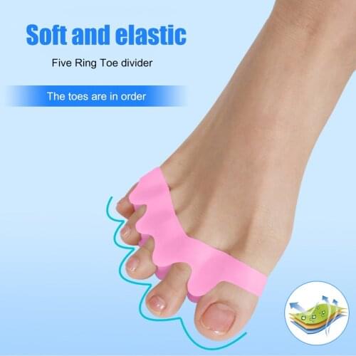 1Pair Toe Separator Hallux Valgus Toe Separator Corrector Hallux Valgus Straightener Treatment Foot Care Tool