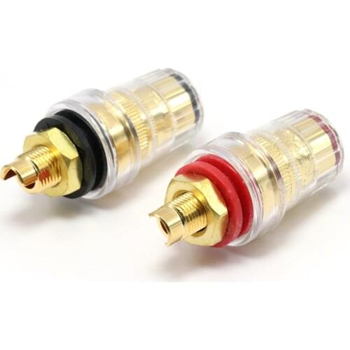 2pcs CMC-858-S-CU-G High End quality Binding posts,banana Plug Socket Connector ,Amplifier Speaker Cable Terminal Binding post