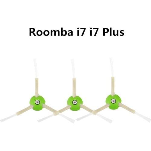 3PCS Washable Accessories Side Green Brush For irobot Roomba i7 i7 Plus + i7P E5 E6 Roombai7 Robot Vacuum Cleaner Parts Kits