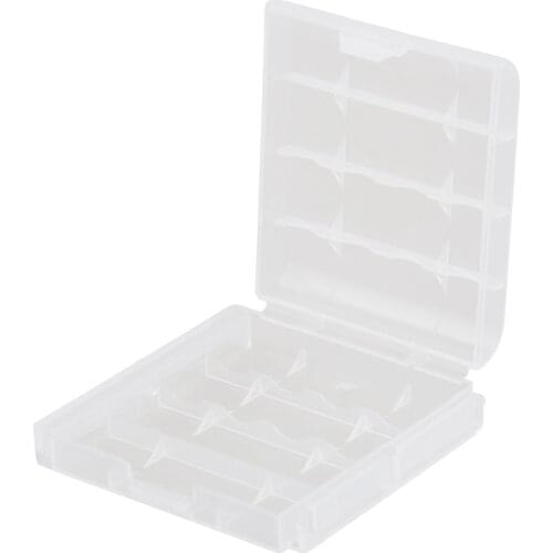 5x New Clear Plastic Battery Box Storage Case Cover Holder For AA AAA Batteries