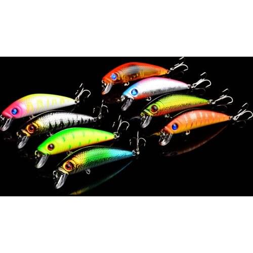 8pcs 7.5cm 7.9g Minnow Hard Fishing Baits Japan qualit Hook Wobblers Model Fishing Lures Artificial Bass Crank Bait SwimBait