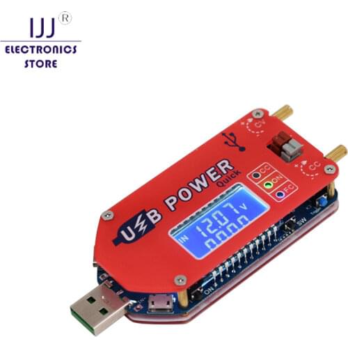 DP3A Digital display USB adjustable power module DC 1-30V 15W QC 2.0 3.0 FCP Quick charge laboratory power supply regulador