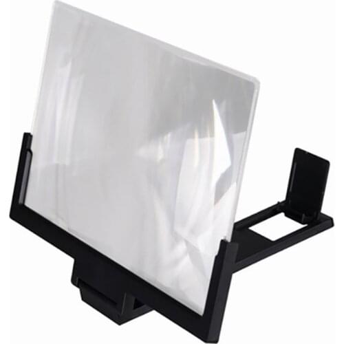 14 Inch Folding Screen Magnifier Stand Holder, Eye Protection HD Screen Magnifying Glass 3D Video Mobile Phone Bracket Amplifier