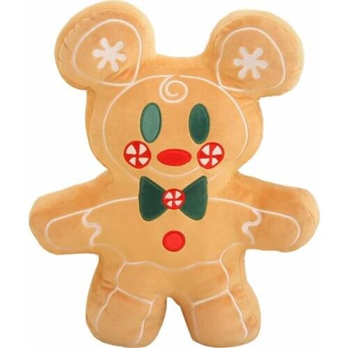 Disney Mickey Gingerbread Cookie Scented Plush Toy Soft Pillow Dolls 30cm New Hot