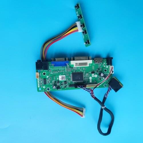 For LTN156AT19-001 15.6" 1366X768 DVI LVDS VGA HDMI LCD LED monitor Card Panel Screen Controller kit Driver board