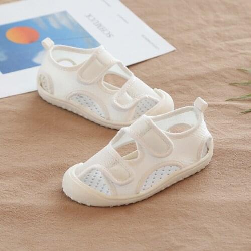2020summer childrens sandals breathable mesh girls princess beach shoes non-slip boys 1-8 years old super soft