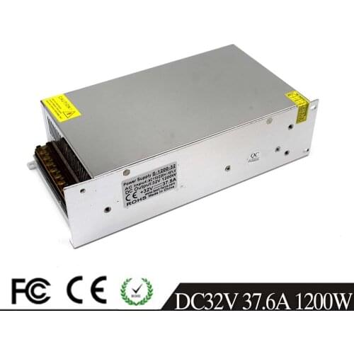 Best Quality 32V 37.6A 1200W Switching Power Supply Driver for CCTV Camera Led Light AC110V 220V Input To DC32V Single Outpute