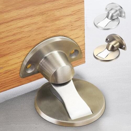 Magnetic Door Stop Nail-free Door Stopper Hidden Catch Door Holders Windproof Door Suction Protector Mute Invisible Door Buckle
