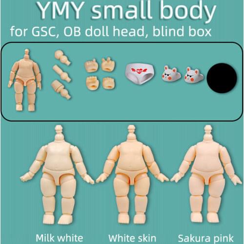 YMY Small Mini Body Can Be Connected To The Blind Box BJD Doll GSC 0B11 Movable Joint Body Shoes Clothes Doll Accessories