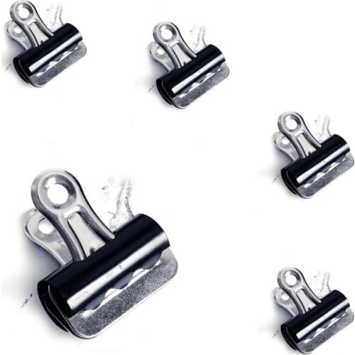 50Pcs Metal Bulldog Bull Nose Clips Binder Clips Bulk For Paper Organizers Photo Wall Decoration Home & Office Decoration (25mm)