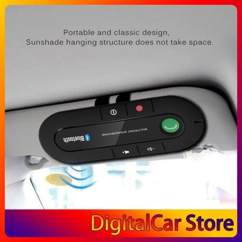 Multipoint Speakerphone 4.1+EDR Wireless Bluetooth Handsfree Car Kit MP3 Music Player for IPhone Android Dropship Hot