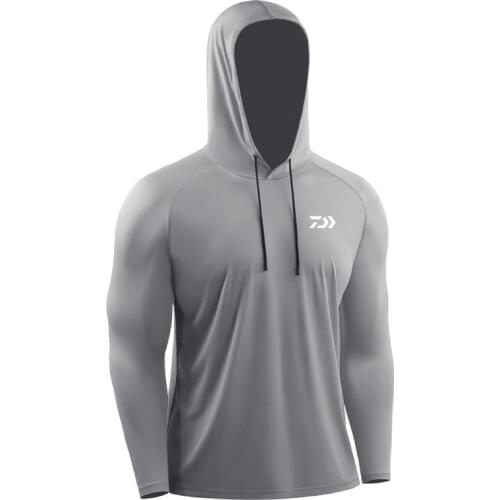 DAIWA Anti-UV Sun-Protection Fishing Clothes Men 2021 Breathable Long Sleeve Outdoor Sports Hoodies Quick Dry Fishing Jersey