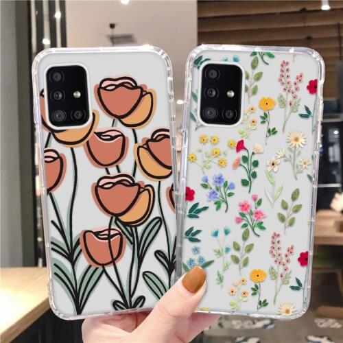 A32 A52 A72 Soft Case For Samsung Galaxy A21S A51 A71 A30 A50 A50S M51 TPU Phone Cover Note 20 Ultra S20 FE S21 Ultra Case Funda
