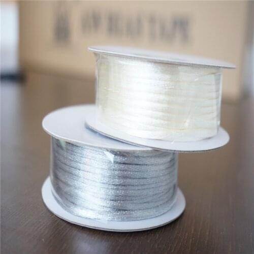 New 28colors 2mmX20m/roll Strong Braided Macrame Silk Satin Nylon Cord Rope DIY Making Findings Beading Thread Wire 2mm