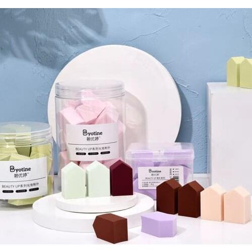 20pcs Beauty Makeup Sponge Cosmetic Puff For Foundation Concealer Beauty Egg Make Up Puff Soft Egg Water Sponge Dry Wet Use Tool