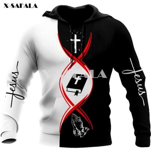 Christian Jesus Catholic 3D Print XS-7XL Hoodie Man Women Harajuku Outwear Zipper Pullover Sweatshirt Unisex-5