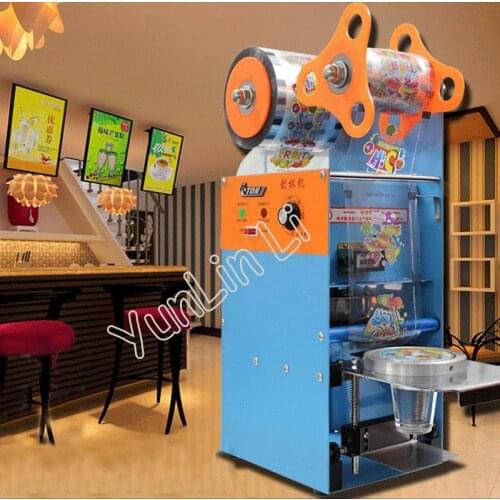 1pc 220V Plastic Cup Sealing Machine Milk Tea Packing Sealer For Standard Cup Dia:7.0cm-9.5cm With Counting Function ET-D9