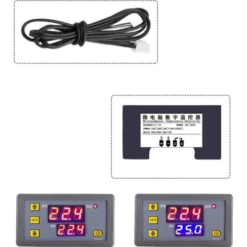 W3230 Temperature Controller Thermostat Dual LED Digital Temperature Regulator Detector Temp Meter Heat Cooler