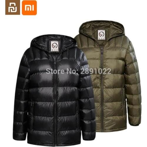 Xiaomi youpin white goose down light and thin mens down jacket waterproof and windproof winter cotton jacket mens down jacket