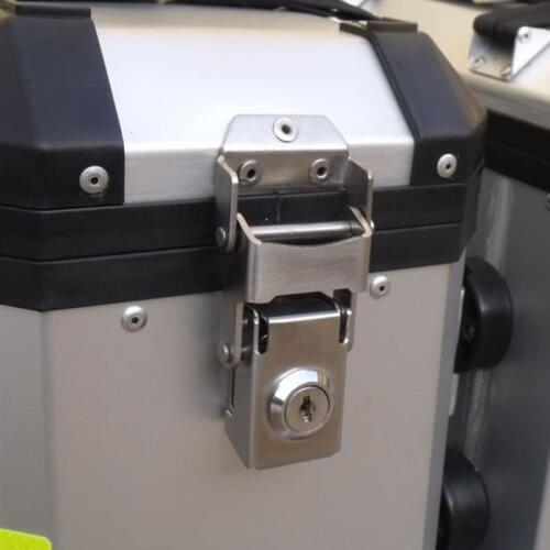 Stainless Steel Lock Side Box Tool Case Bag Part Hardware Motorcycle Toolcase Aluminum Alloy Trunk Fixed DIY Handmade