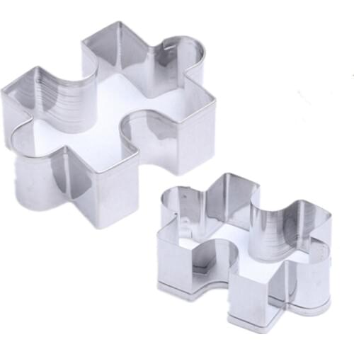 1PC Puzzle Jigsaw Block Cookies Cutter Household Baking Tools Stainless Steel Cookie Cutter Cake Decorating Tools Free Shipping
