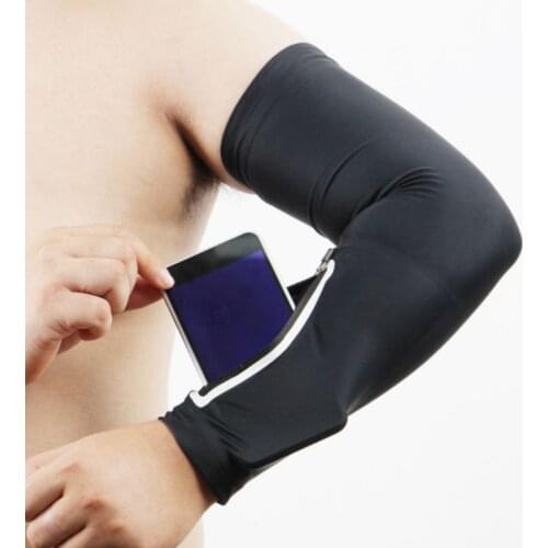 1pc Arm Sleeve Bag UV Protection Breathable Anti-slip Protective Hand Elbow Cover Pouch Outdoor Sportswear Running Accessories