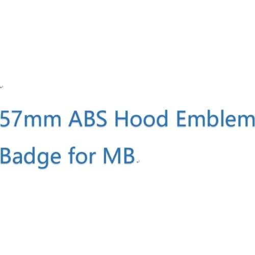 1X Black Dark Blue all black Wreath 57mm Hood Emblem Badge for MB benz w124 w140 w163 w202 w203 w204 w210 w211 A2048170616