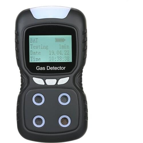 4 in 1 Air Quality Tester Detector Gas Detector CO Monitor Digital Handheld Toxic Gas Carbon Monoxide Detector Hydrogen Sulfide