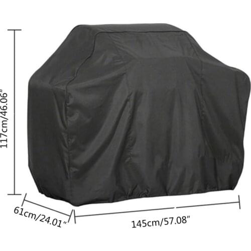 BBQ Cover Outdoor Dust Waterproof Weber Heavy Duty Grill Cover Rain Protective Outdoor Barbecue Cover Round Bb
