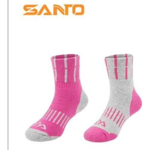 Kids Sports Socks (2 Pairs/lot) SANTO S077/S078 Cotton Warm Children Socks Outdoor Hiking Socks