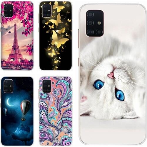 For Samsung A51 Case Soft TPU Silicone Phone Protector Back Cover For Samsung Galaxy A51 A515F A51 5G UW A 51 Bumper Coque Funda
